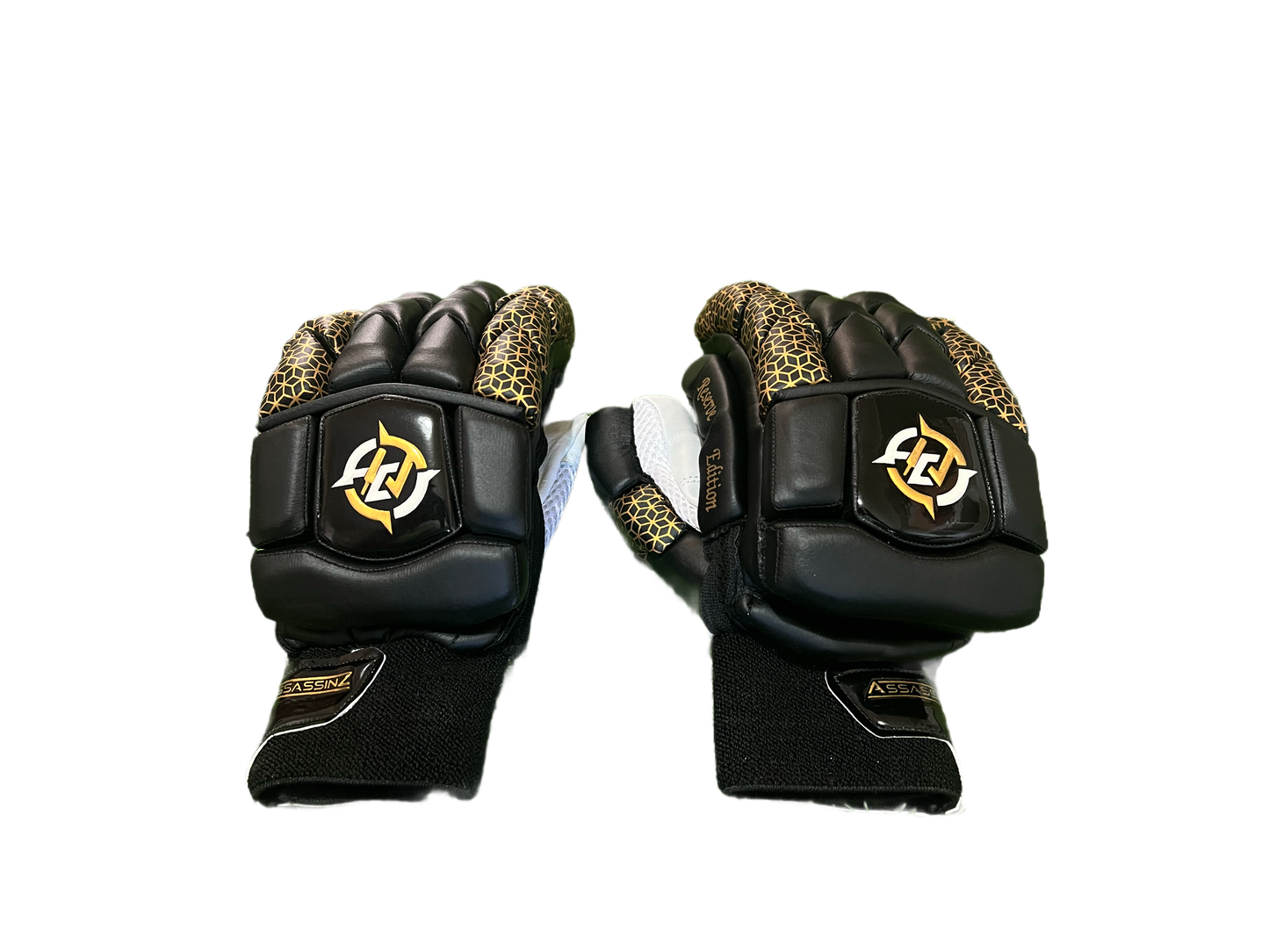 Black and Gold Edition Embossed Cricket Gloves!