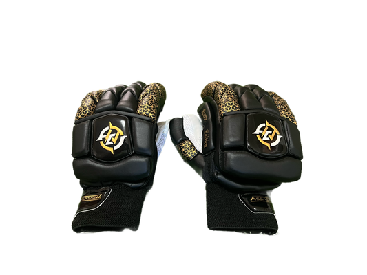 Black and Gold Edition Embossed Cricket Gloves!